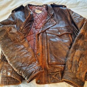 Men's vintage leather jacket